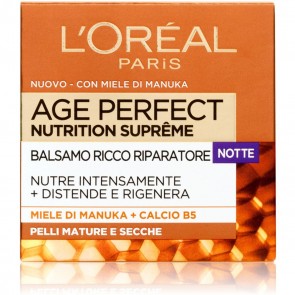 L`Oréal Paris Age Perfect Nutrition Supreme Crema Viso Antirughe Riparatrice Notte 50ml