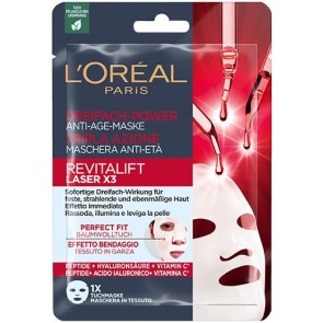 L`Oréal Paris Revitalift Laser X3 Dreifach-Power Maschera effetto lifting Donna Fogli