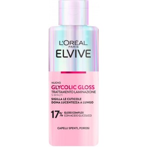 L`Oréal Paris Elvive Glycolic Gloss Trattamento Laminazione 5 Minuti per Capelli Spenti 200ml