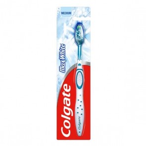Colgate Max White spazzolino da denti Blu, Bianco Adulto