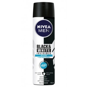 NIVEA Black & White Invisible Active Spray 150 ml