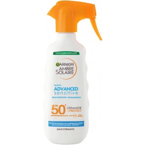 Garnier Ambre Solaire Advanced Sensitive Spray Gachette Protettivo Ceramide Protect 270ml