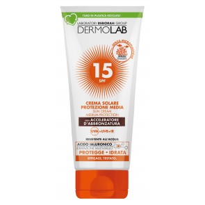 Dermolab Crema Solare Protezione Media Con Acceleratore D`abbronzatura 200ml