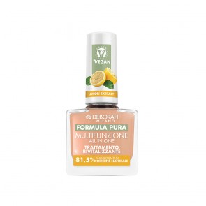 Deborah Milano PURE FORMULA MULTIFUNCTIONAL VEGAN NAIL POLISH smalto per unghie 8,5 ml Trasparente