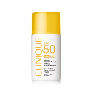 Clinique SPF 50 Mineral Sunscreen Fluid For Face Crema per la protezione solare Viso 2 h Adulti