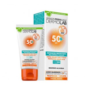 Dermolab Crema solare viso e collo protezione molto alta SPF 50+ 50ml