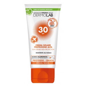 Dermolab Crema solare viso e corpo formato viaggio protezione alta SPF 30 50ml